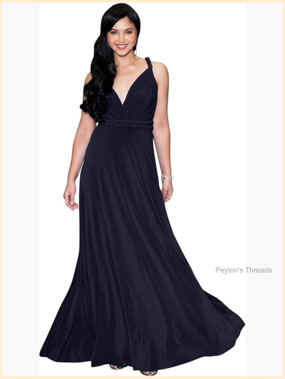 Convertible Infinity Wrap Maxi Dress One Shoulder Cocktail Dress